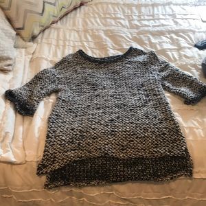 Black and white knit sweater!